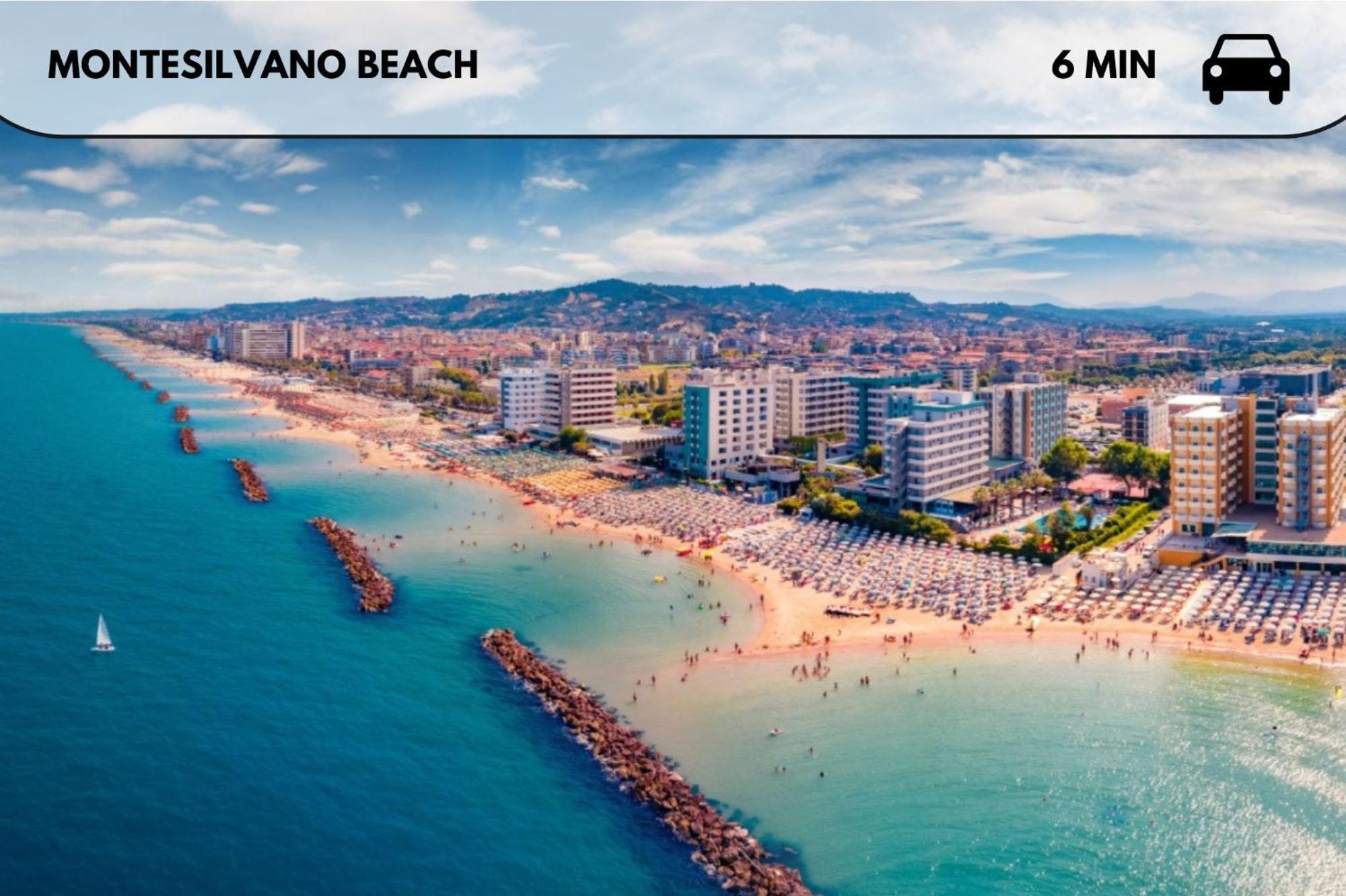 Casa Vista Mare E Colline A Montesilvano Colle ภายนอก รูปภาพ